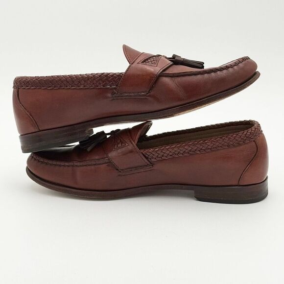Allen Edmonds Maxfield Brown Leather Loafers With Tassels - US Men’s Size 10.5 D main image 5